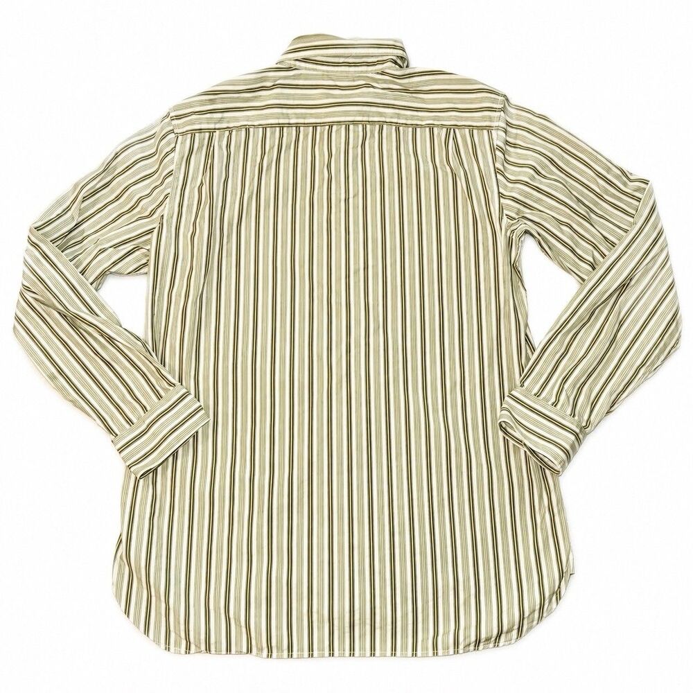 NWOT Banana Republic Mens Large Slim Fit Striped Pearl Snap Shirt 2007 - Picture 4 of 7